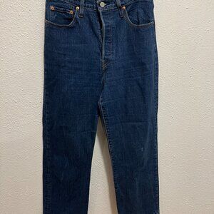 Levi's Ribcage Straight Ankle 30 Dark indigo